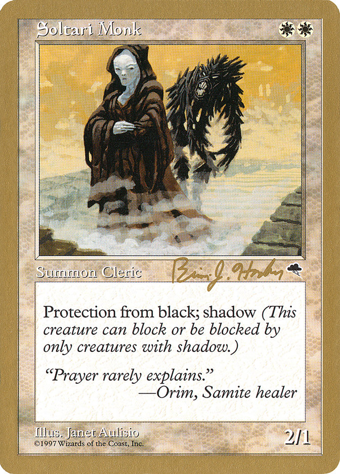 Soltari Monk (Brian Hacker) [World Championship Decks 1998] | Mega City Incorporated