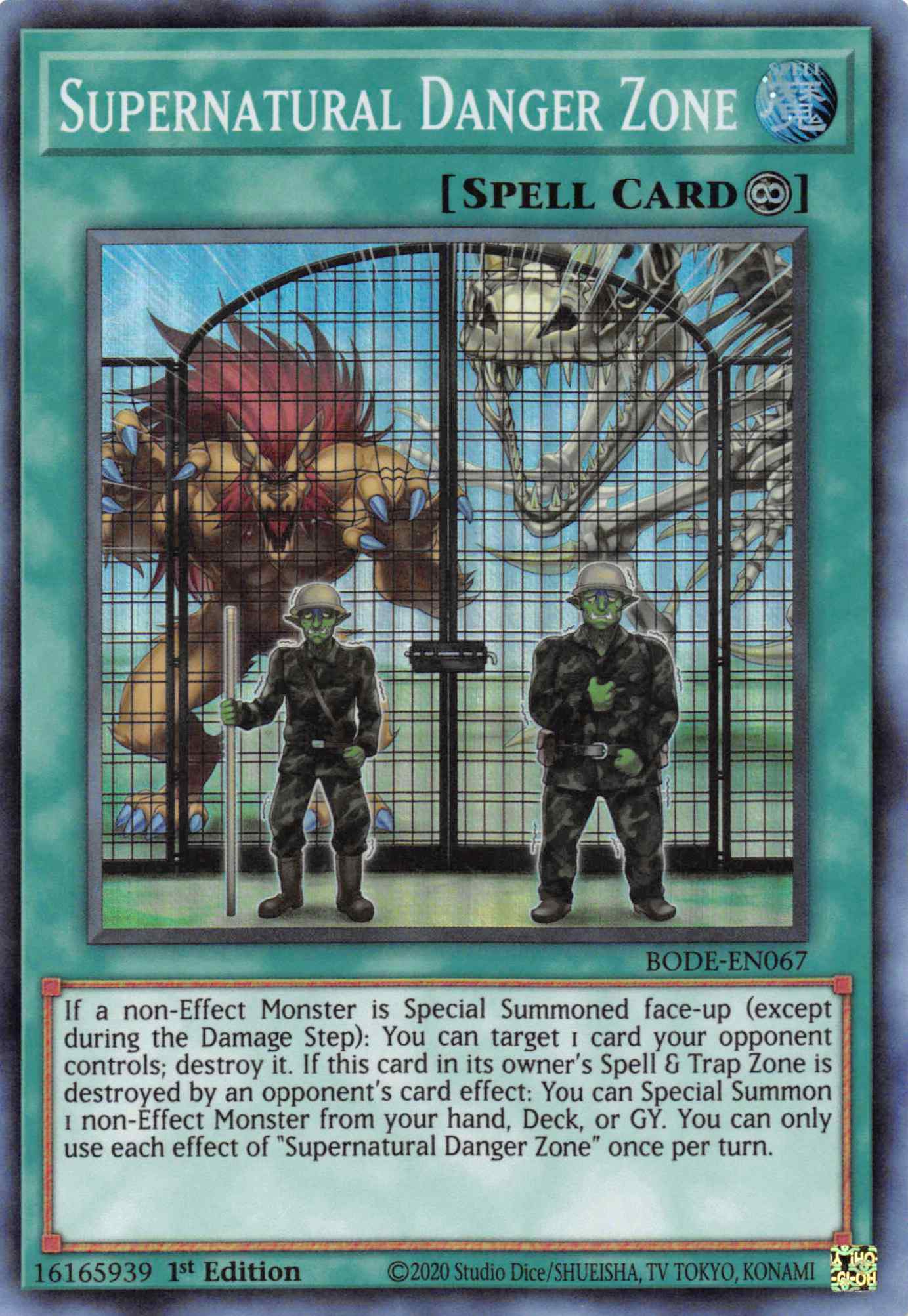 Supernatural Danger Zone [BODE-EN067] Super Rare | Mega City Incorporated