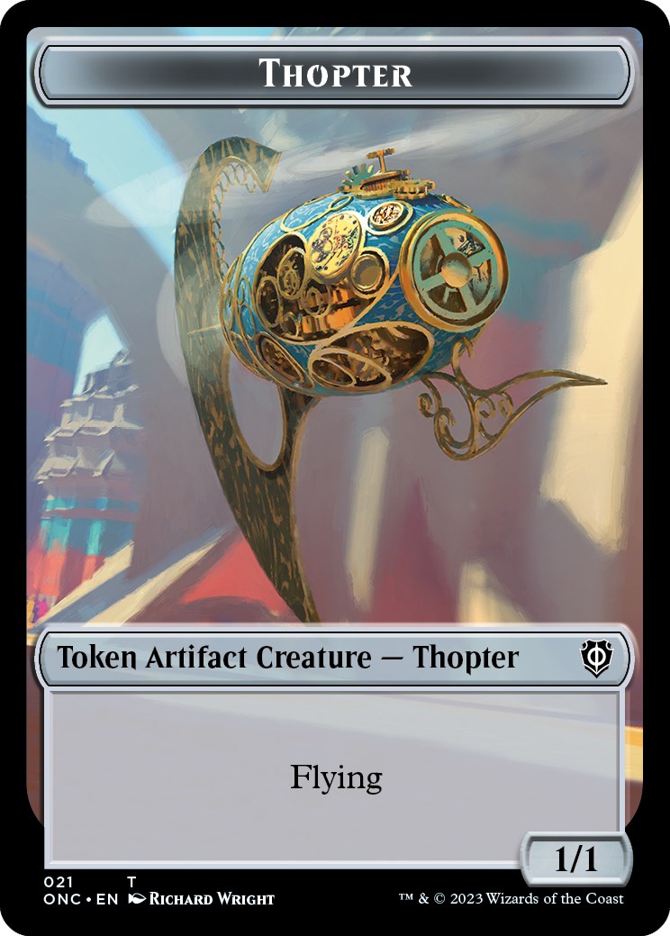 Myr // Thopter Double-Sided Token [Phyrexia: All Will Be One Commander Tokens] | Mega City Incorporated