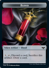 Blood // Bat Double-sided Token [Innistrad: Crimson Vow Commander Tokens] | Mega City Incorporated