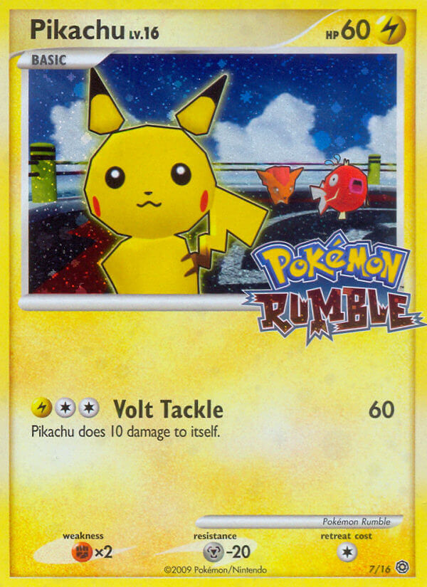 Pikachu (7/16) [Pokémon Rumble] | Mega City Incorporated