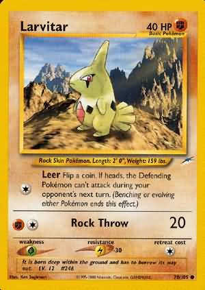 Larvitar (70/105) [Neo Destiny Unlimited] | Mega City Incorporated