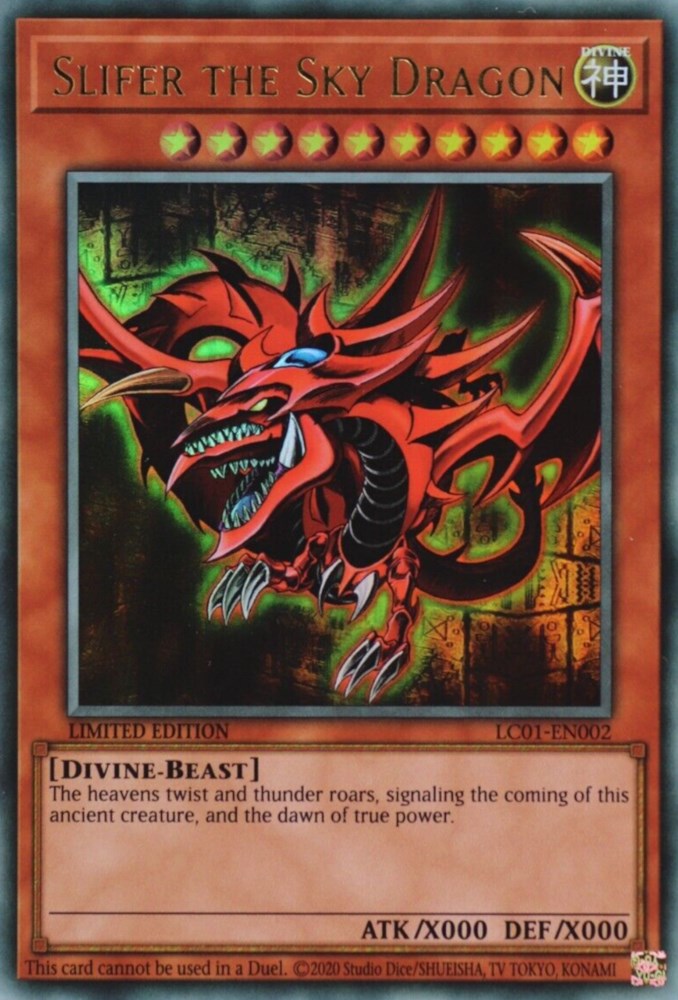 Slifer the Sky Dragon (25th Anniversary) [LC01-EN002] Ultra Rare | Mega City Incorporated