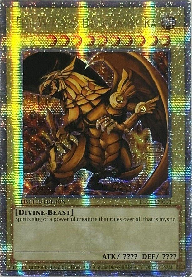 The Winged Dragon of Ra (25th Anniversary) [LC01-EN003] Quarter Century Secret Rare | Mega City Incorporated