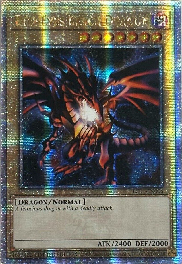 Red-Eyes Black Dragon (25th Anniversary) [LC01-EN006] Quarter Century Secret Rare | Mega City Incorporated