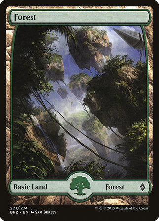 Forest (271) - Full Art [Battle for Zendikar] | Mega City Incorporated