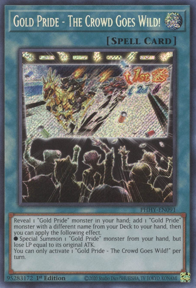 Gold Pride - The Crowd Goes Wild! [PHHY-EN091] Secret Rare | Mega City Incorporated