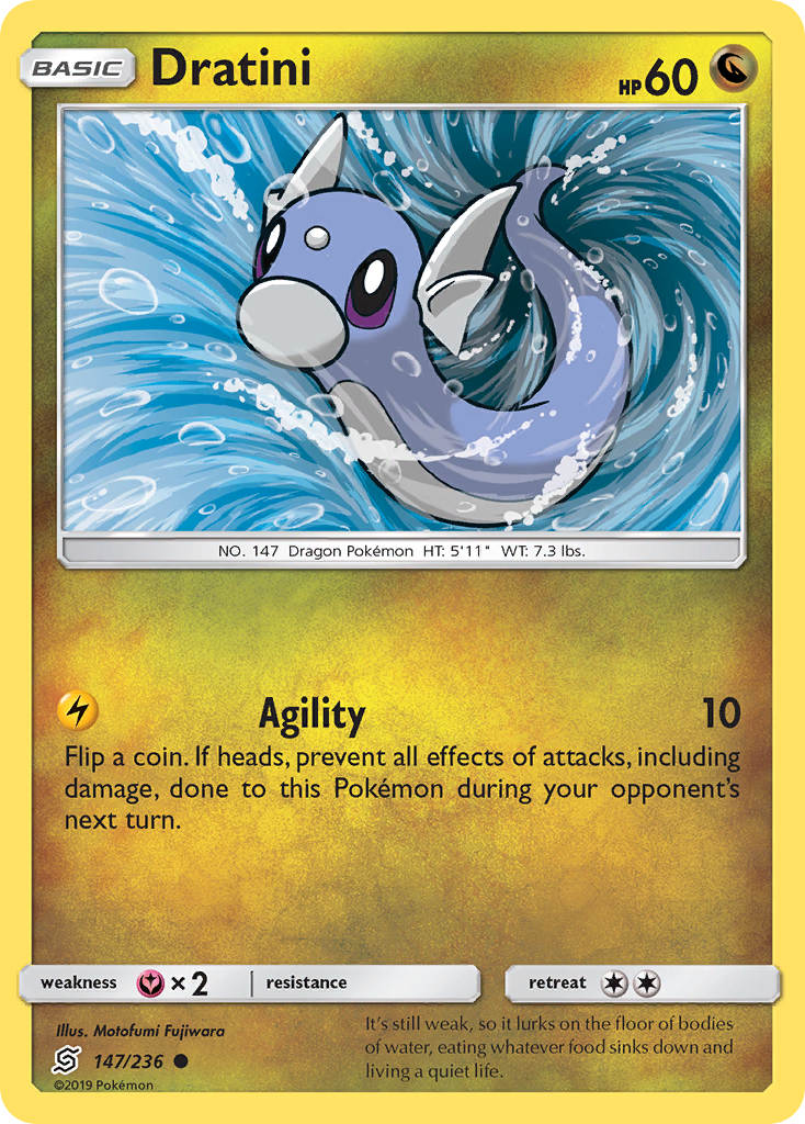 Dratini (147/236) [Sun & Moon: Unified Minds] | Mega City Incorporated