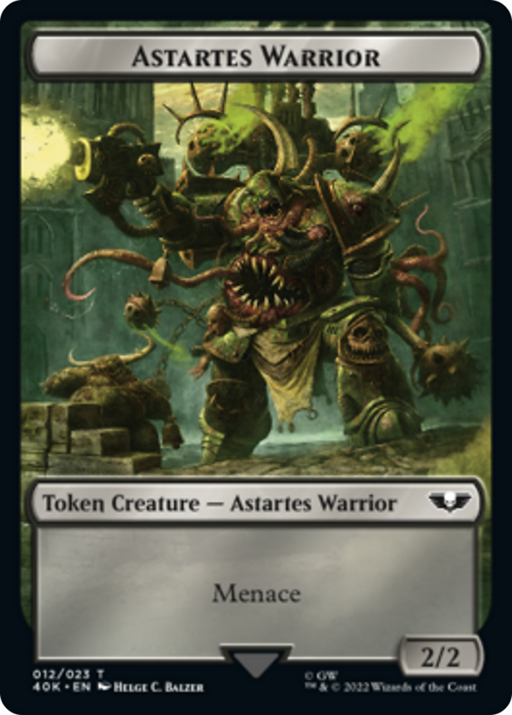 Astartes Warrior // Plaguebearer of Nurgle [Universes Beyond: Warhammer 40,000 Tokens] | Mega City Incorporated