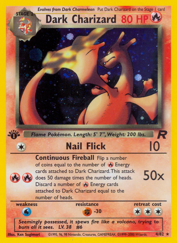 Dark Charizard (4/82) [Team Rocket 1st Edition] | Mega City Incorporated