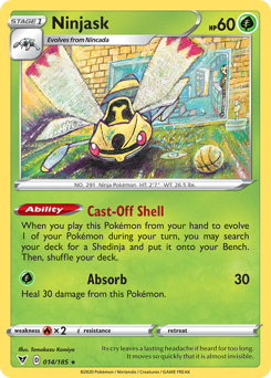 Ninjask (014/185) [Sword & Shield: Vivid Voltage] | Mega City Incorporated