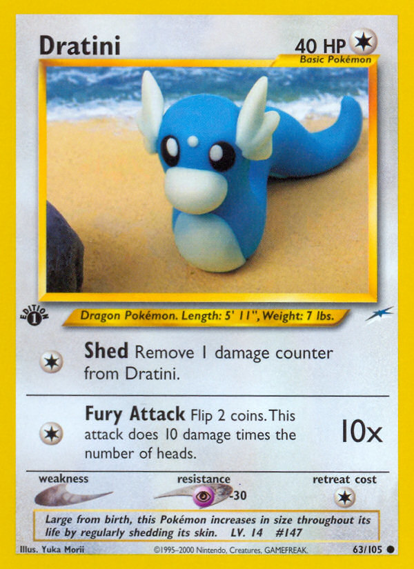 Dratini (63/105) [Neo Destiny 1st Edition] | Mega City Incorporated