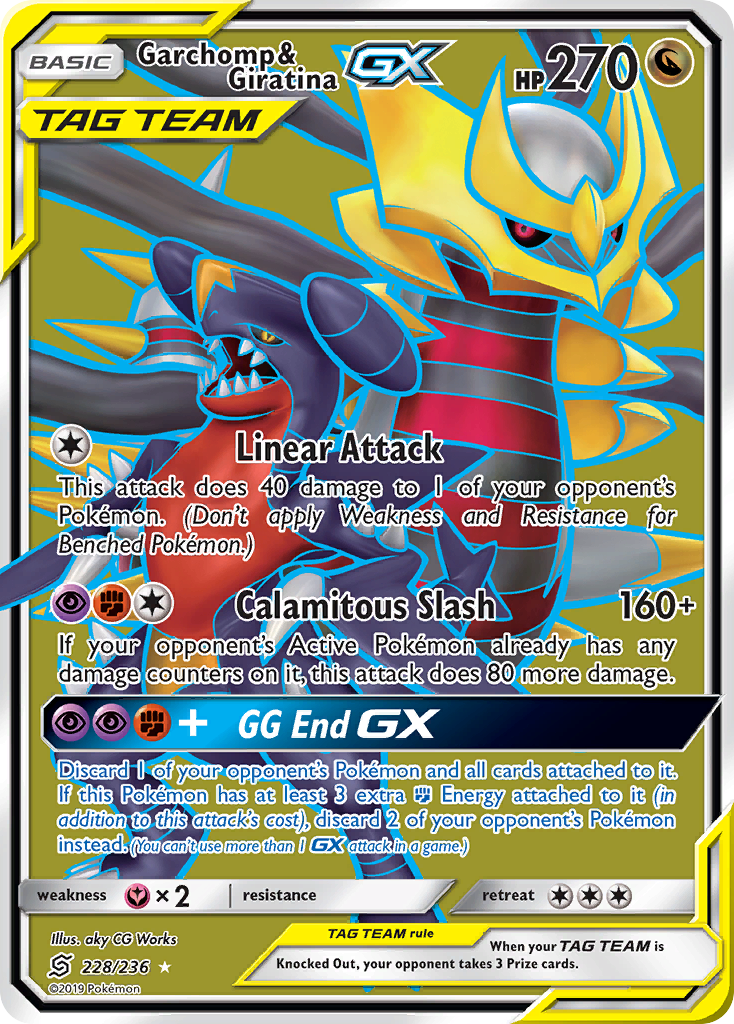 Garchomp & Giratina GX (228/236) [Sun & Moon: Unified Minds] | Mega City Incorporated