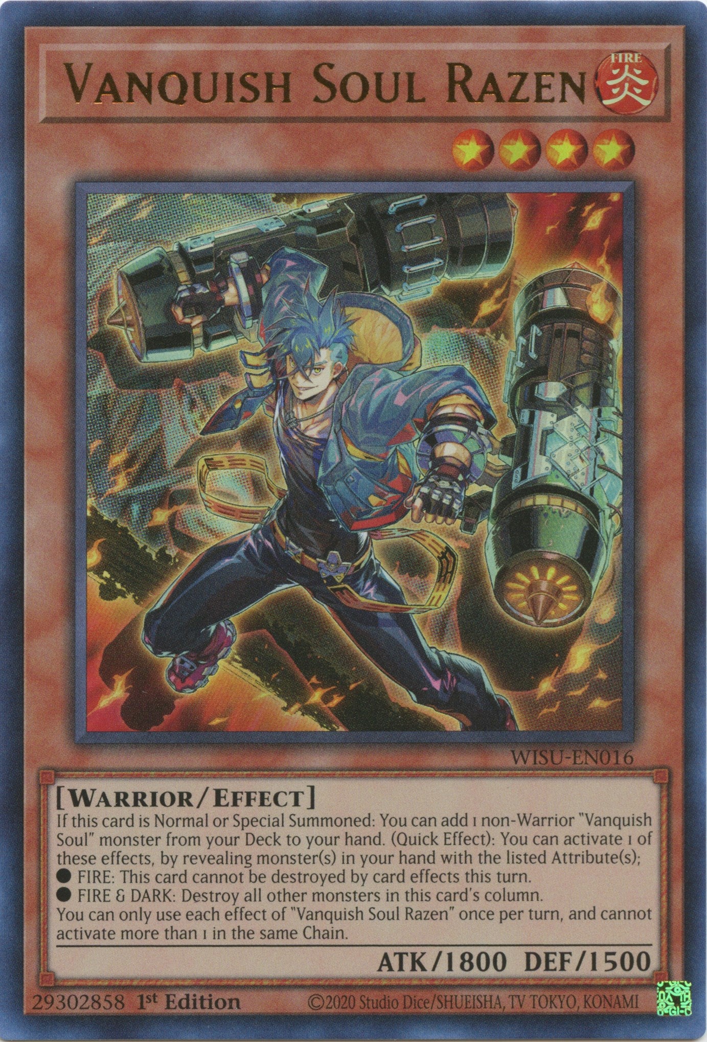 Vanquish Soul Razen [WISU-EN016] Ultra Rare | Mega City Incorporated