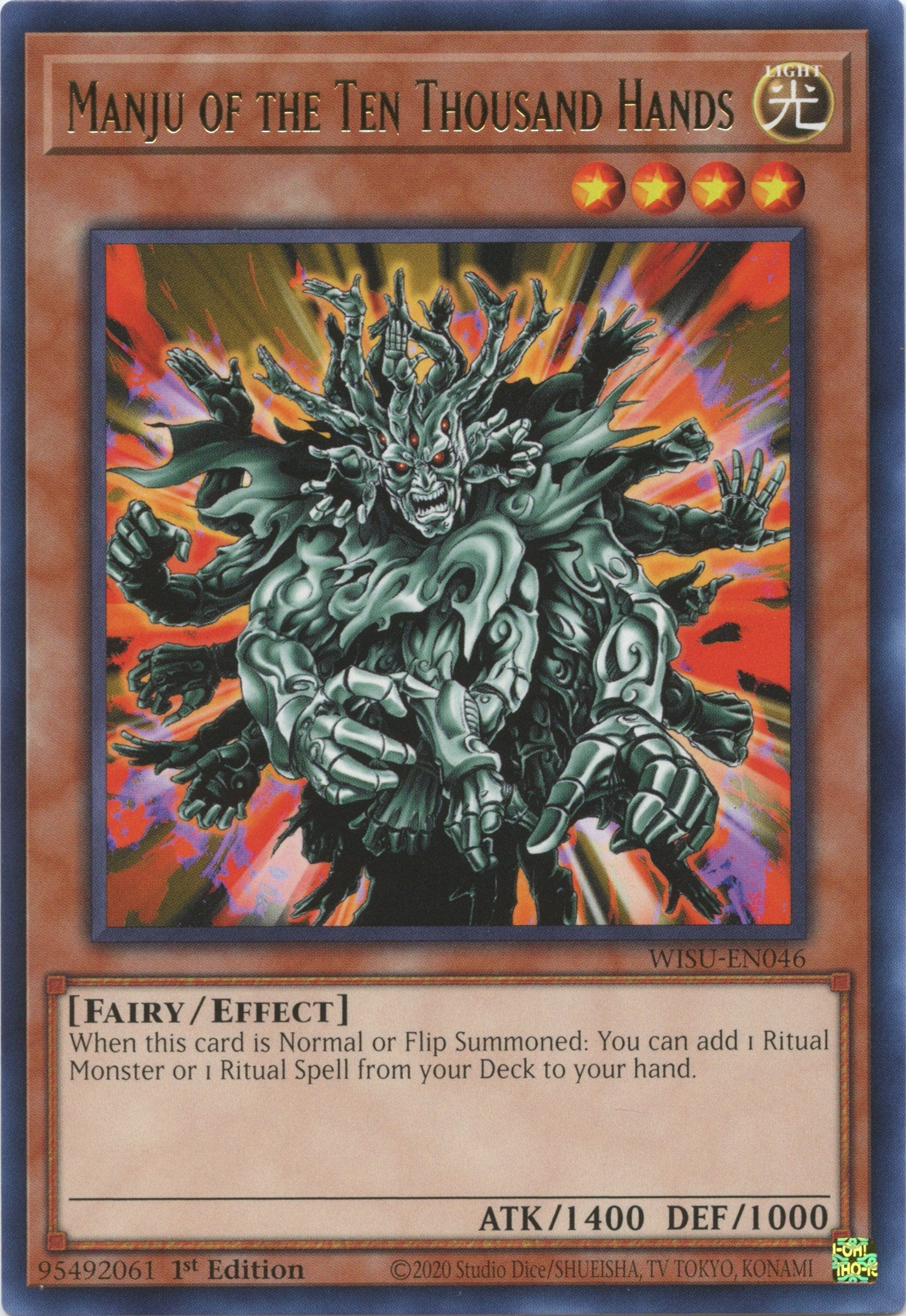 Manju of the Ten Thousand Hands [WISU-EN046] Rare | Mega City Incorporated