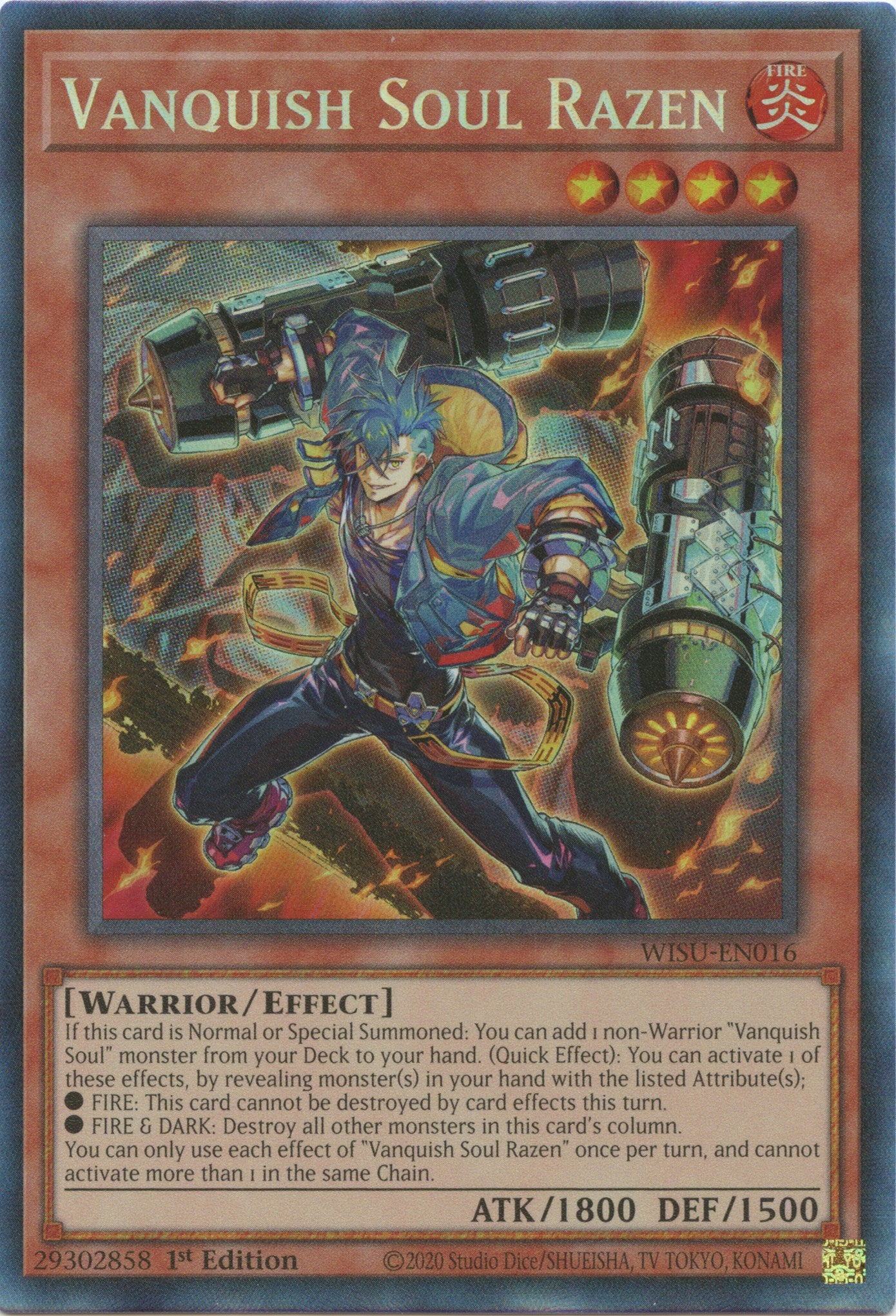 Vanquish Soul Razen [WISU-EN016] Collector's Rare | Mega City Incorporated