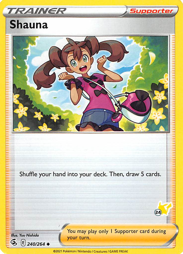 Shauna (240/264) (Pikachu Stamp #24) [Battle Academy 2022] | Mega City Incorporated