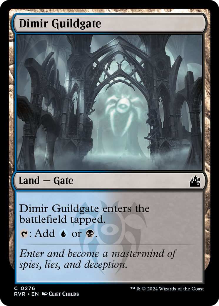 Dimir Guildgate [Ravnica Remastered] | Mega City Incorporated