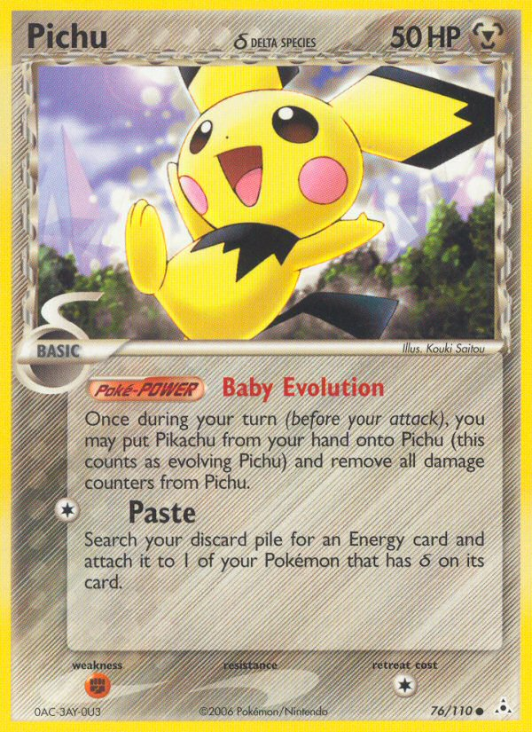 Pichu (76/110) (Delta Species) [EX: Holon Phantoms] | Mega City Incorporated