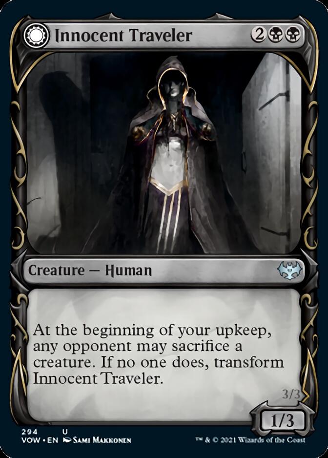 Innocent Traveler // Malicious Invader (Showcase Fang Frame) [Innistrad: Crimson Vow] | Mega City Incorporated