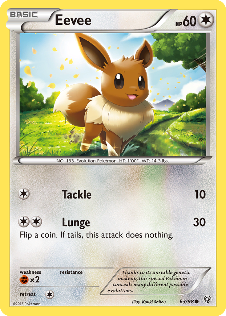 Eevee (63/98) [XY: Ancient Origins] | Mega City Incorporated