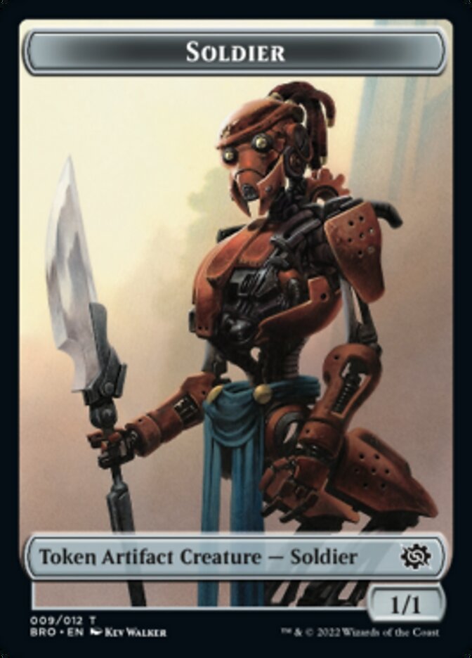 Soldier Token (009) [The Brothers' War Tokens] | Mega City Incorporated