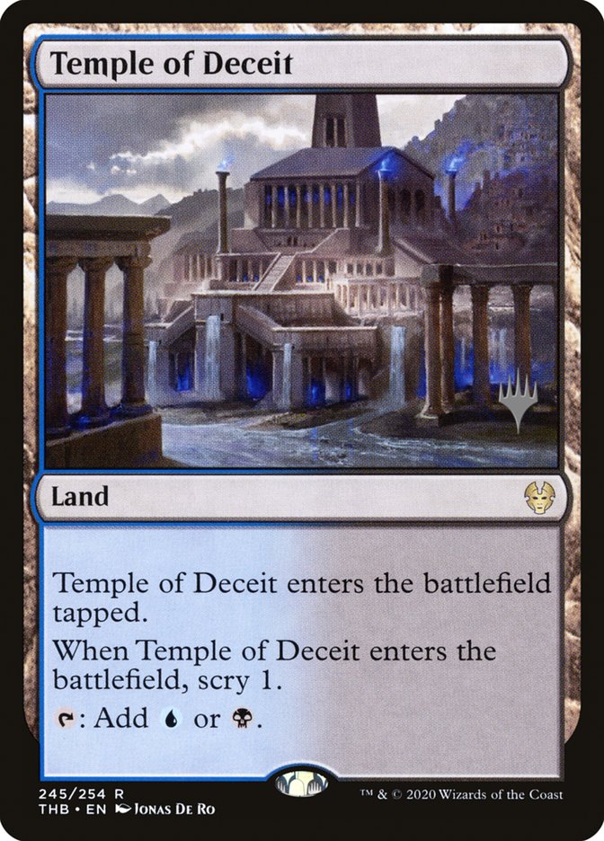 Temple of Deceit (Promo Pack) [Theros Beyond Death Promos] | Mega City Incorporated