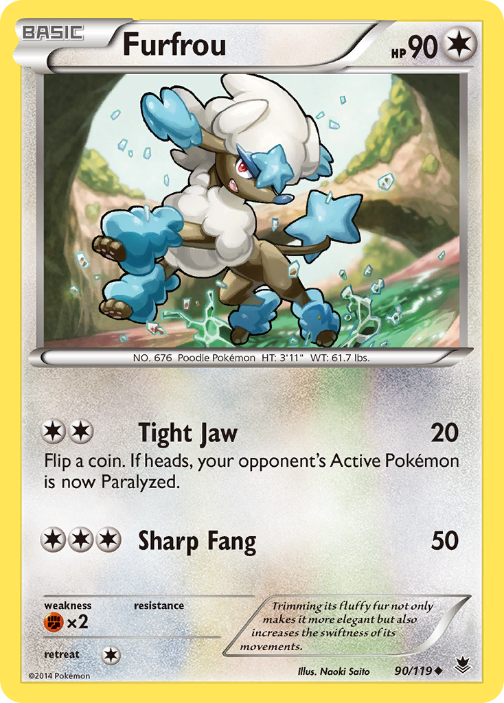 Furfrou (90/119) [XY: Phantom Forces] | Mega City Incorporated