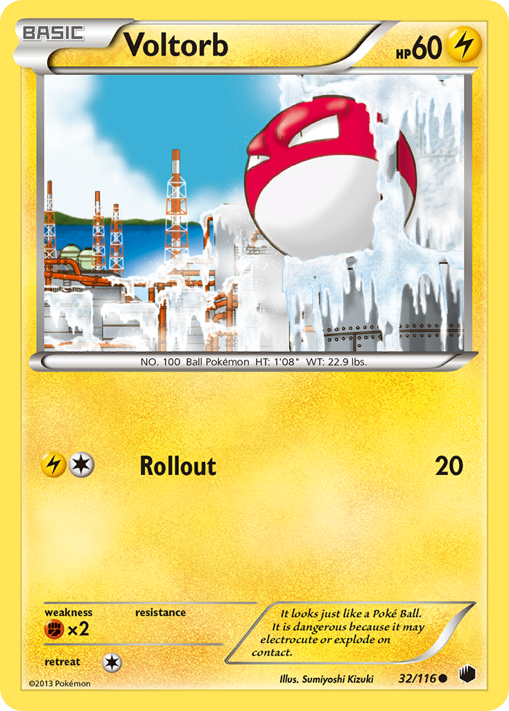 Voltorb (32/116) [Black & White: Plasma Freeze] | Mega City Incorporated