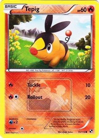 Tepig (15/114) (League Promo) [Black & White: Base Set] | Mega City Incorporated