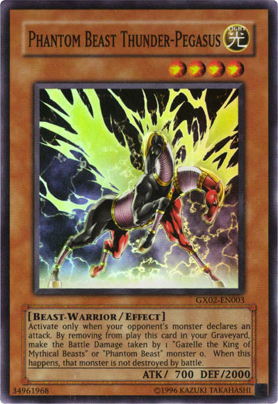 Phantom Beast Thunder-Pegasus [GX02-EN003] Super Rare | Mega City Incorporated