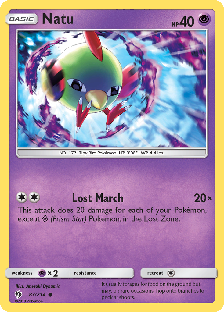 Natu (87/214) [Sun & Moon: Lost Thunder] | Mega City Incorporated