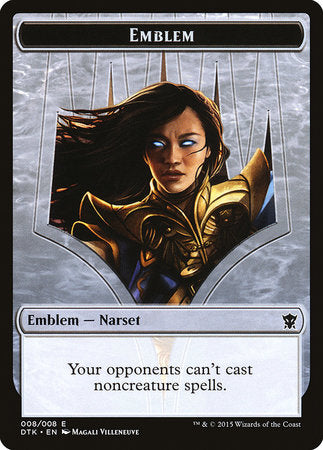 Emblem - Narset Transcendent [Dragons of Tarkir Tokens] | Mega City Incorporated