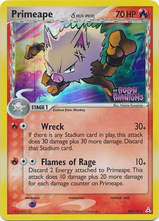 Primeape (50/110) (Delta Species) (Stamped) [EX: Holon Phantoms] | Mega City Incorporated