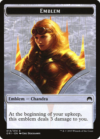 Emblem - Chandra, Roaring Flame [Magic Origins Tokens] | Mega City Incorporated