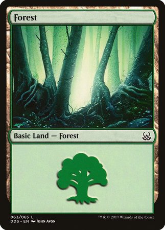 Forest (63) [Duel Decks: Mind vs. Might] | Mega City Incorporated