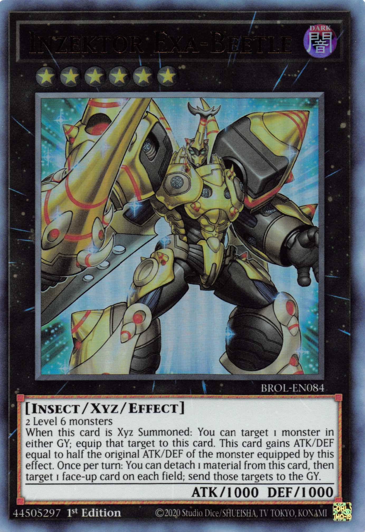 Inzektor Exa-Beetle [BROL-EN084] Ultra Rare | Mega City Incorporated