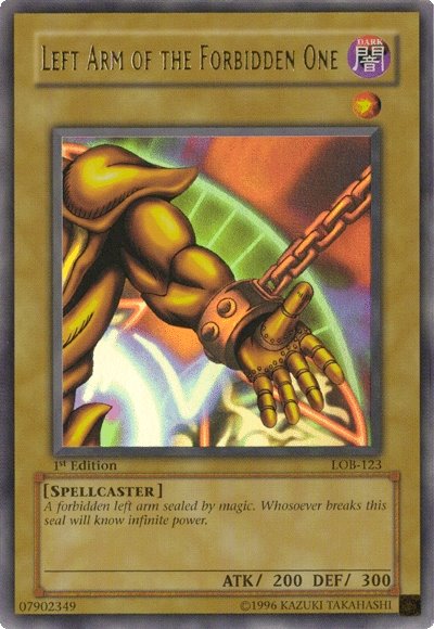 Left Arm of the Forbidden One [LOB-123] Ultra Rare | Mega City Incorporated