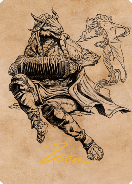 Korlessa, Scale Singer Art Card (Gold-Stamped Signature) [Commander Legends: Battle for Baldur's Gate Art Series] | Mega City Incorporated
