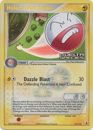 Holon's Electrode (21/113) (Stamped) [EX: Delta Species] | Mega City Incorporated