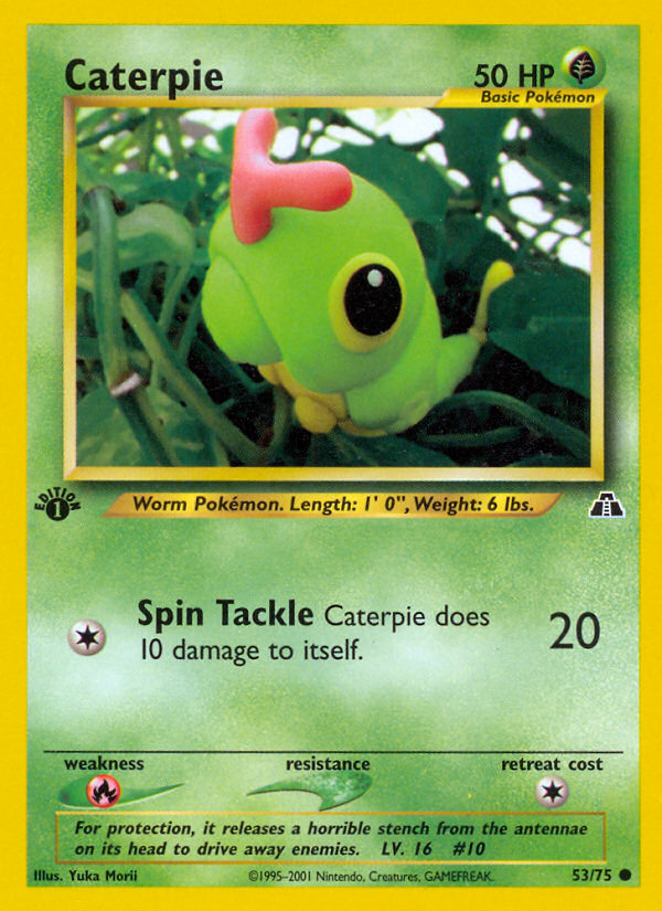 Caterpie (53/75) [Neo Discovery 1st Edition] | Mega City Incorporated