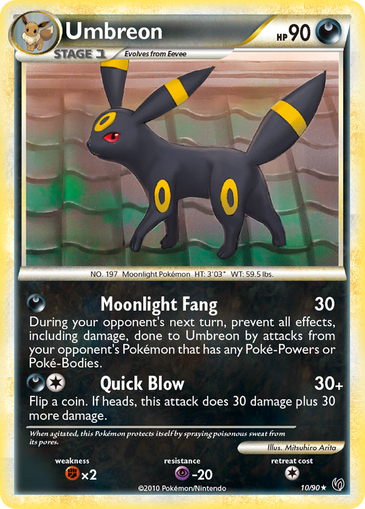 Umbreon (10/90) [HeartGold & SoulSilver: Undaunted] | Mega City Incorporated