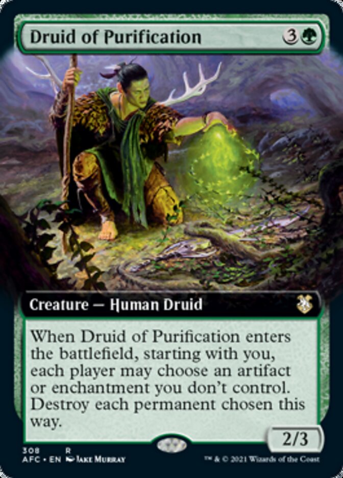 Druid of Purification (Extended) [Dungeons & Dragons: Adventures in the Forgotten Realms Commander] | Mega City Incorporated