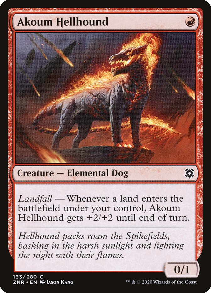 Akoum Hellhound [Zendikar Rising] | Mega City Incorporated