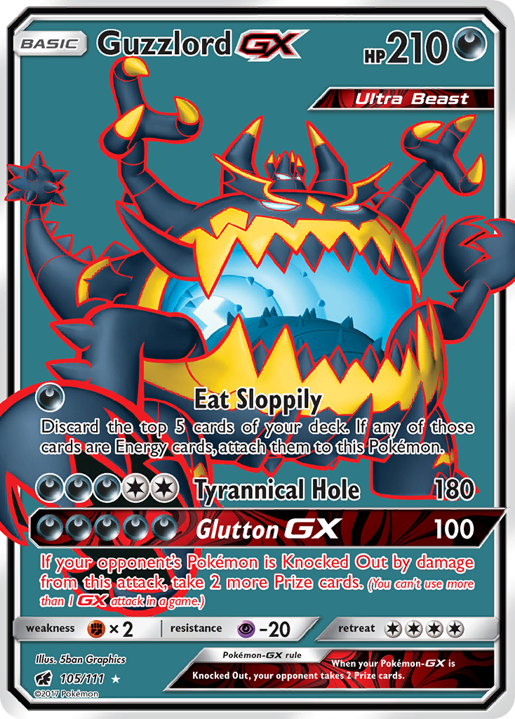 Guzzlord GX (105/111) [Sun & Moon: Crimson Invasion] | Mega City Incorporated