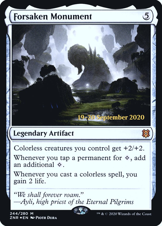 Forsaken Monument  [Zendikar Rising Prerelease Promos] | Mega City Incorporated