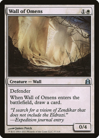 Wall of Omens [Commander 2011] | Mega City Incorporated