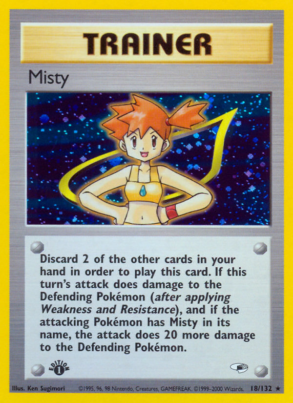 Misty (18/132) [Gym Heroes 1st Edition] | Mega City Incorporated