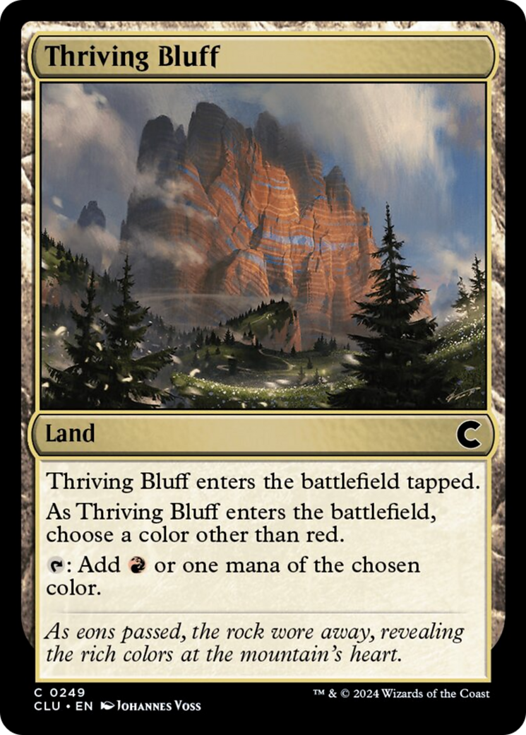 Thriving Bluff [Ravnica: Clue Edition] | Mega City Incorporated