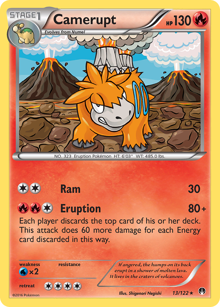 Camerupt (13/122) [XY: BREAKpoint] | Mega City Incorporated